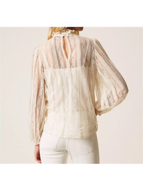 Righeh lace blouse with bow TWINSET | 261TP2541.00059